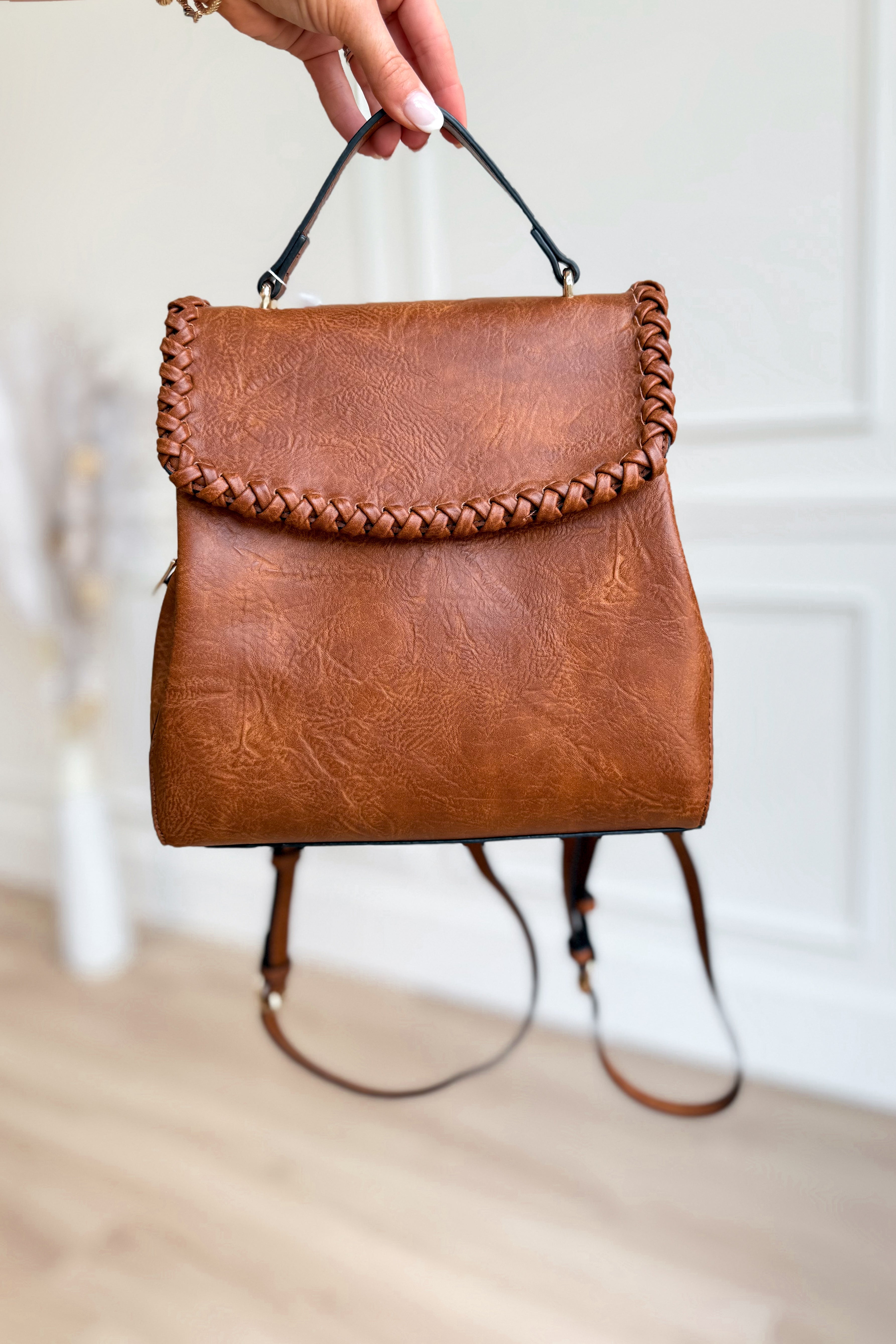 Marvin Braided Purse Backpack - Be You Boutique
