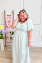 Becca Pin Striped Midi Dress - Be You Boutique