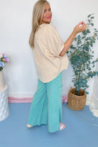 Billie Flower Patch Mineral Washed Top - Be You Boutique