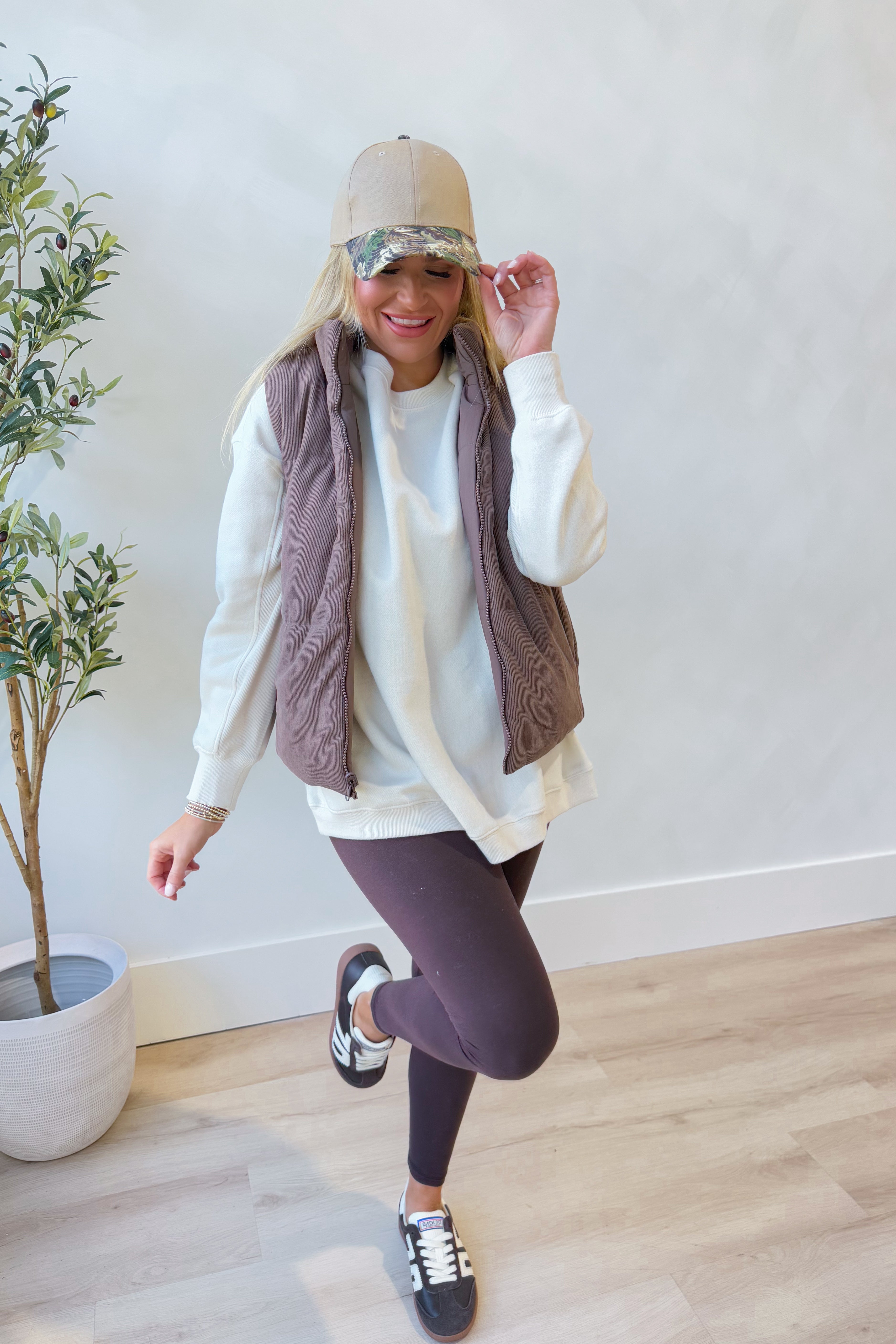 Conrad Corduroy Reversible Puffer Vest - Be You Boutique