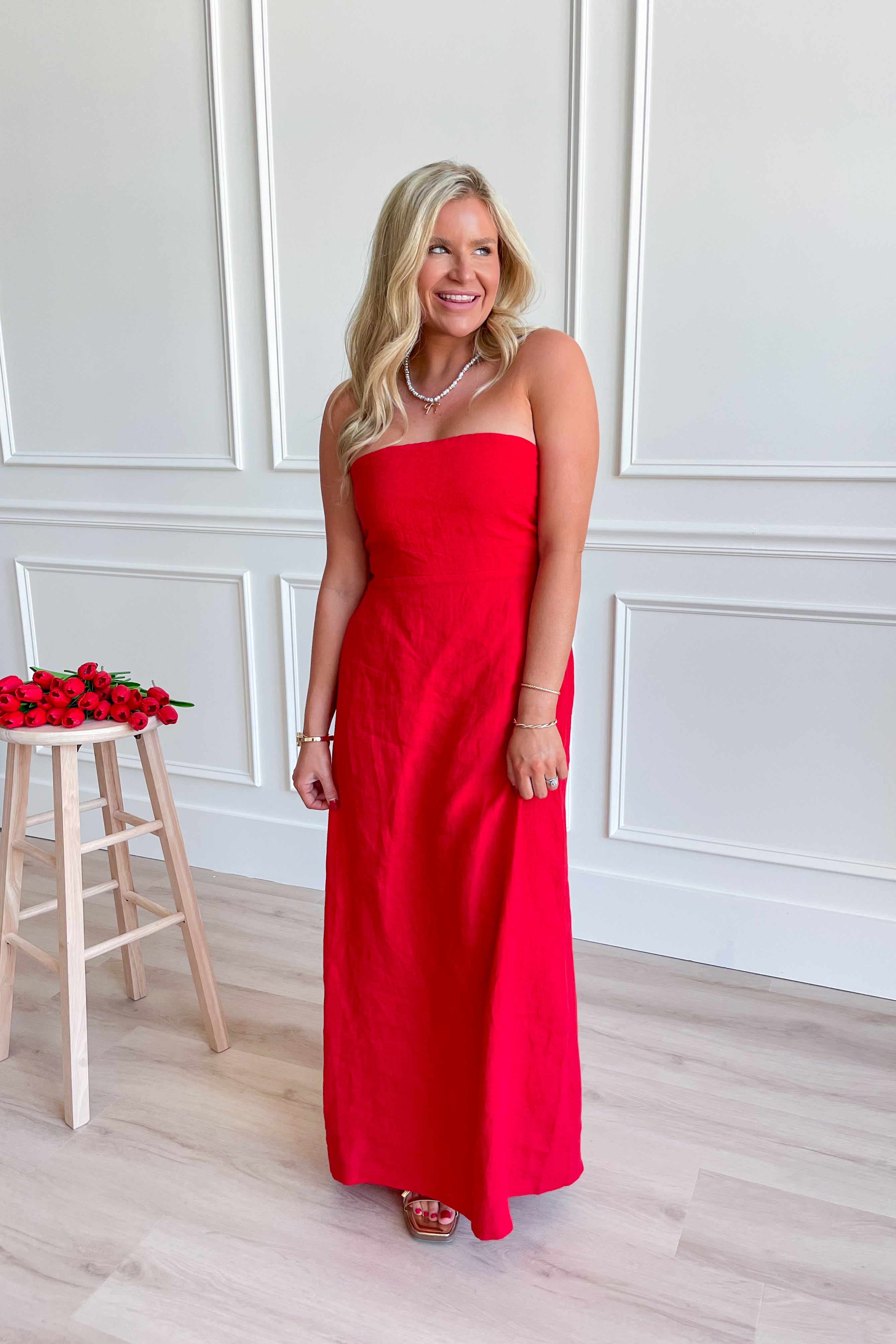 Laura Irise Strapless Maxi Dress - Be You Boutique