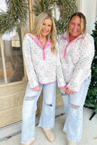 Birdie Quilted Floral Print Snap Front Pullover - Be You Boutique