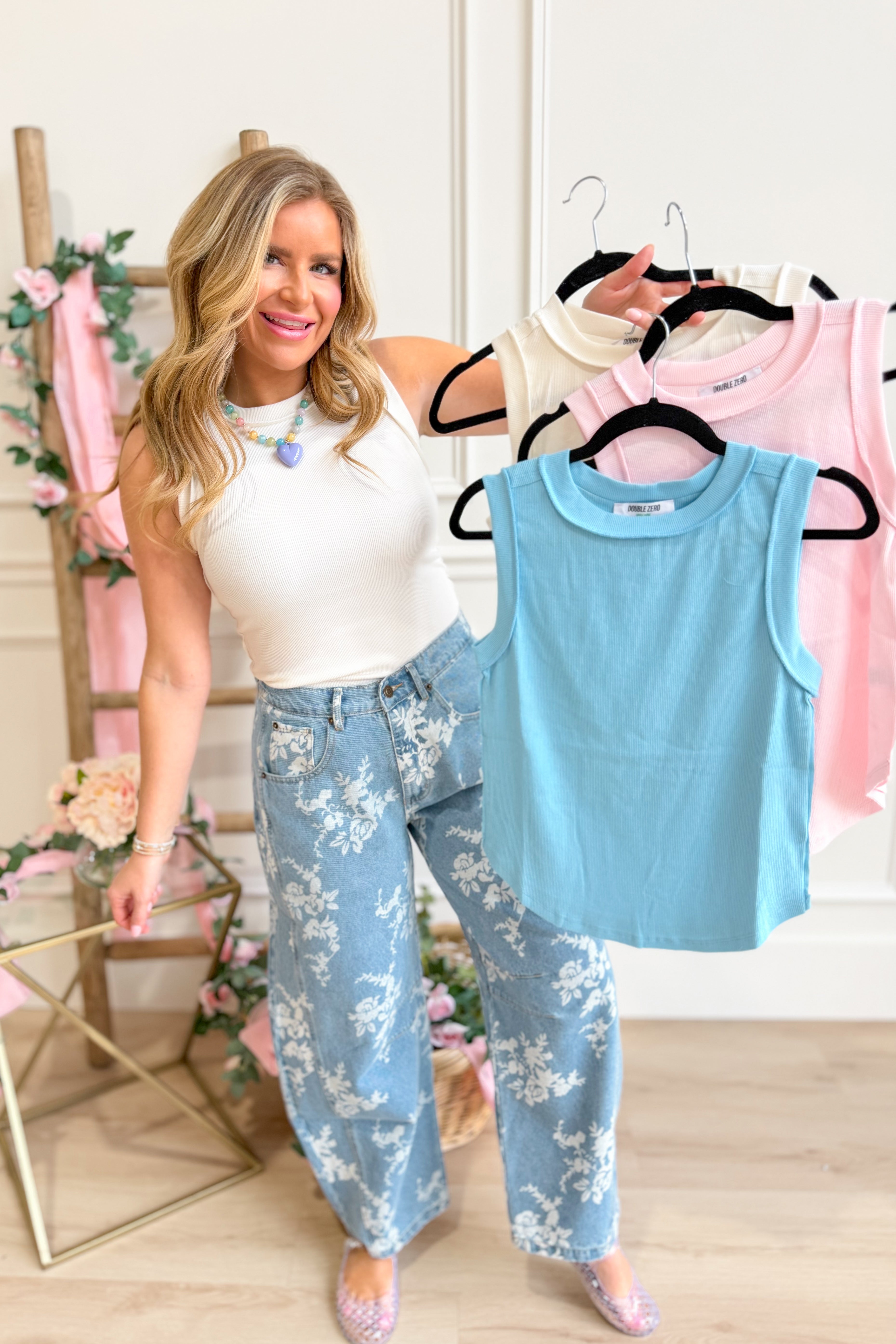 Alice Seam Detail Tank Top - Be You Boutique