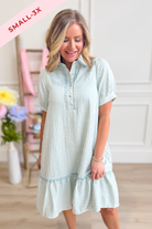 Bunny Striped Contrasted Trim Dress - Be You Boutique