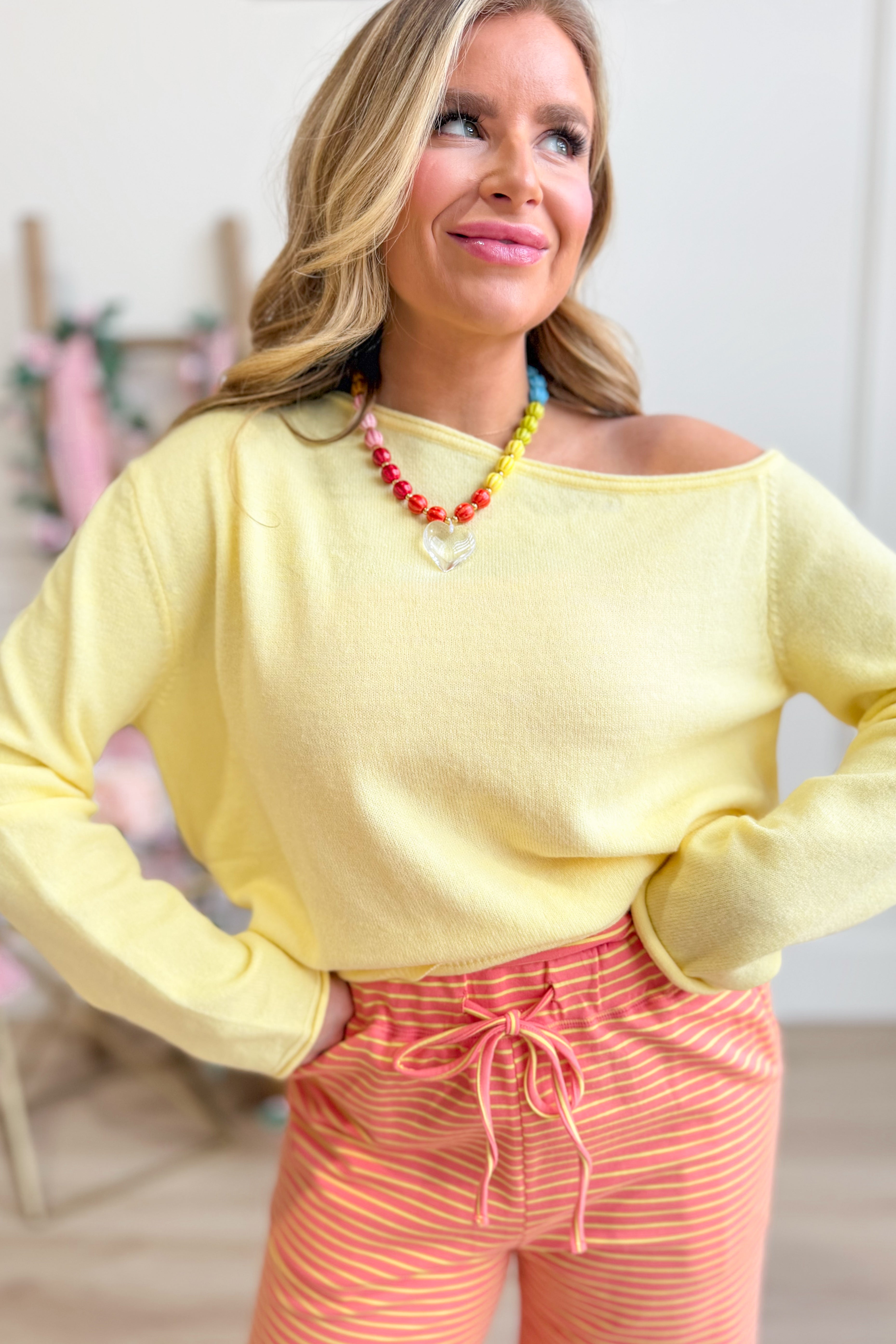 Leo Off The Shoulder Knit Top - Be You Boutique