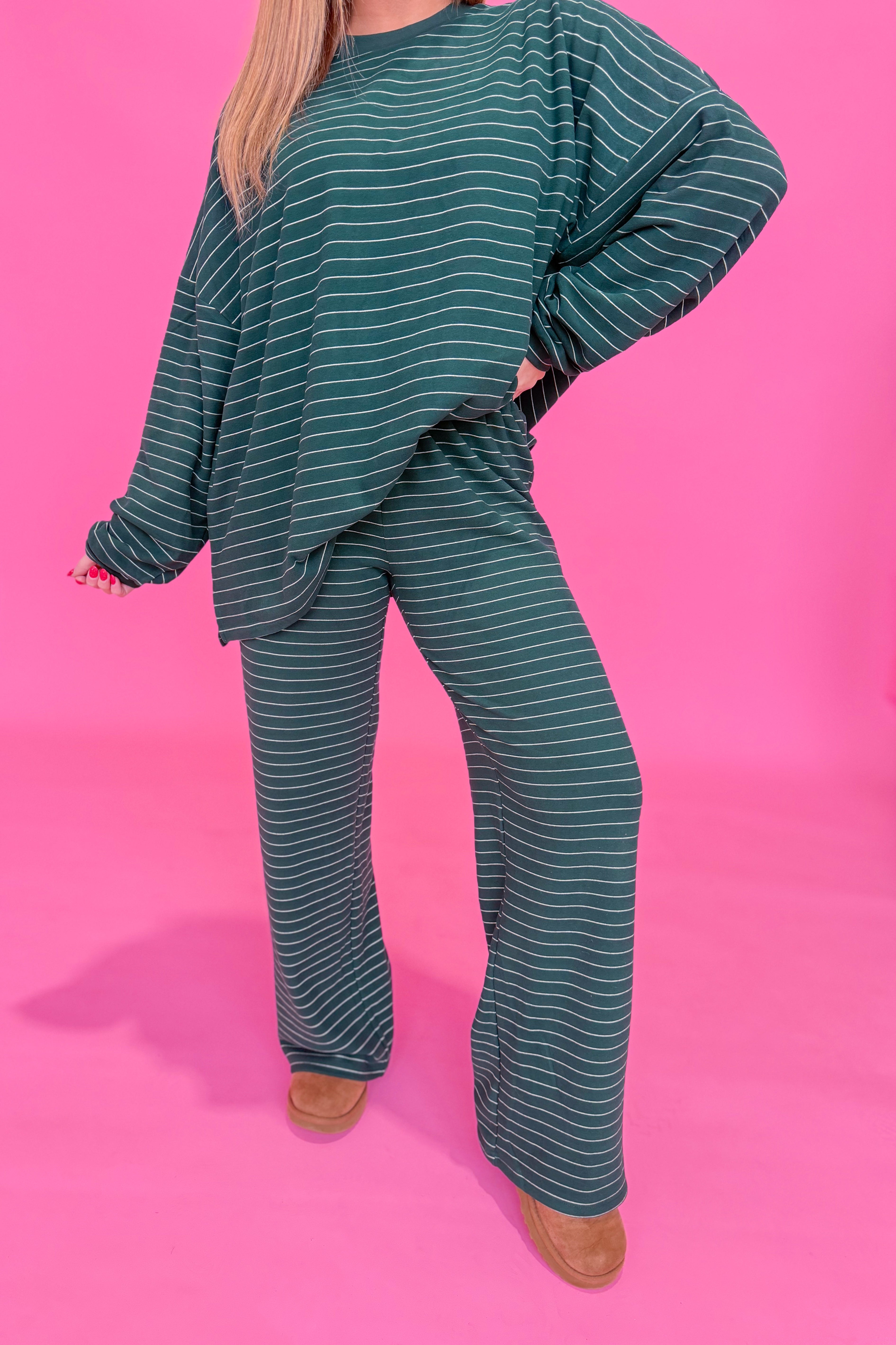 Ella Striped Long Pant - Be You Boutique