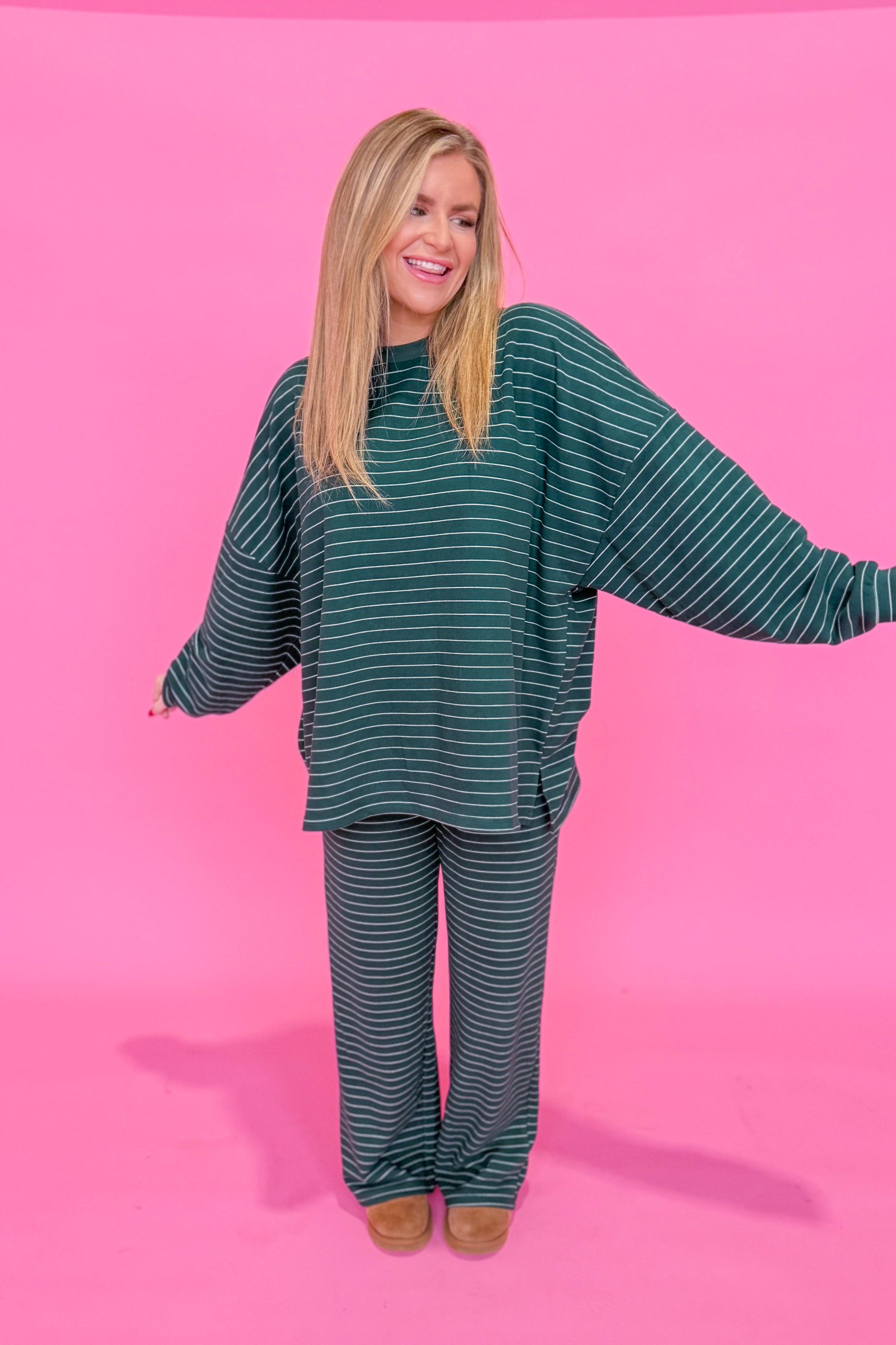 Ella Striped Long Sleeve Top - Be You Boutique