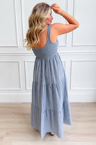 Baevely painter gingham midi dress with short sleeves and a fitted waist, stylish and suitable for dressy occasions.