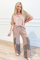 Racquel Leopard Patchwork Pant - Be You Boutique