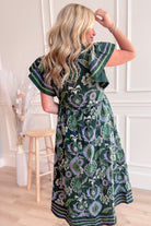 Vanessa Multi Print Flutter Sleeve Dress - Be You Boutique