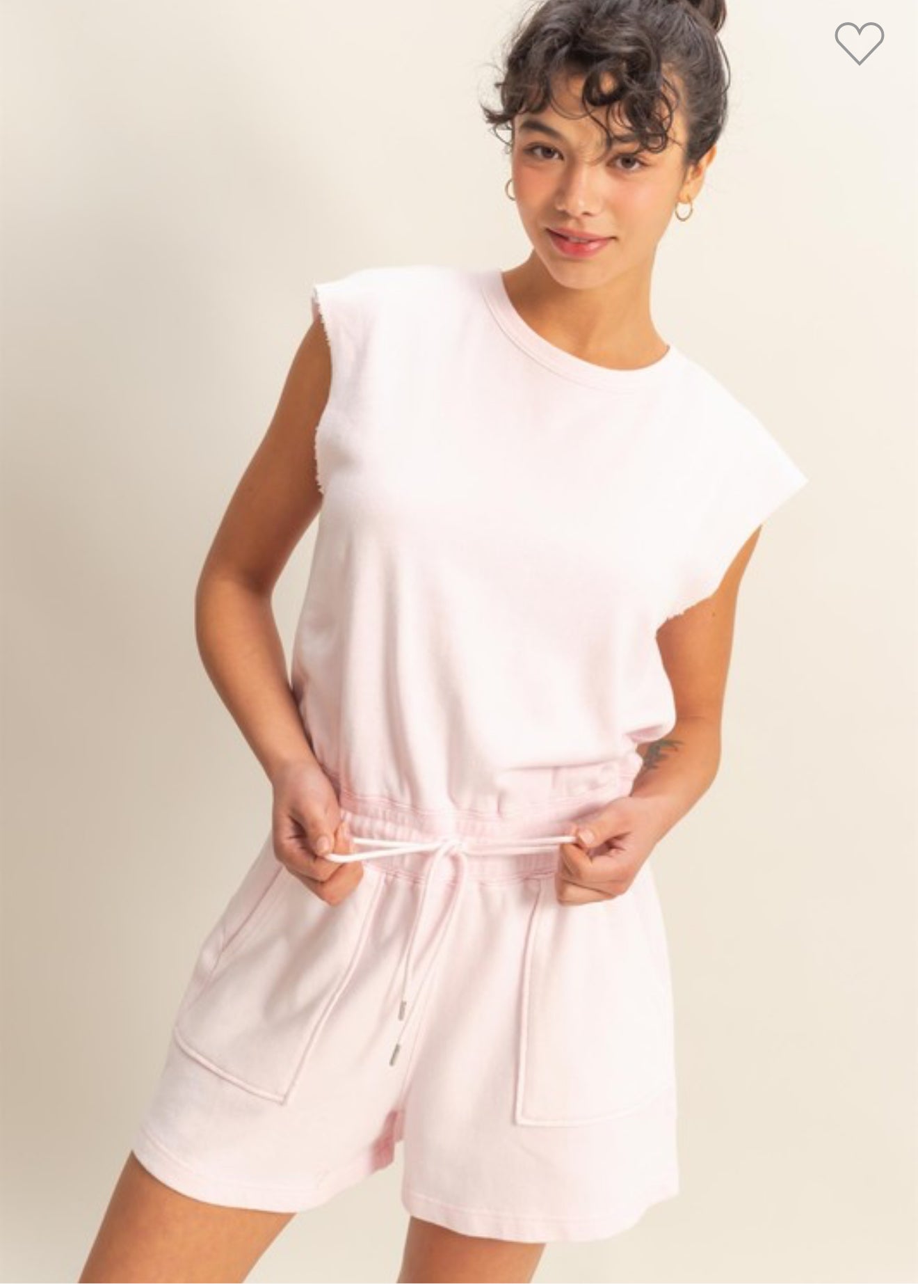 Bethany Square Pocket Sleeveless Romper - Be You Boutique