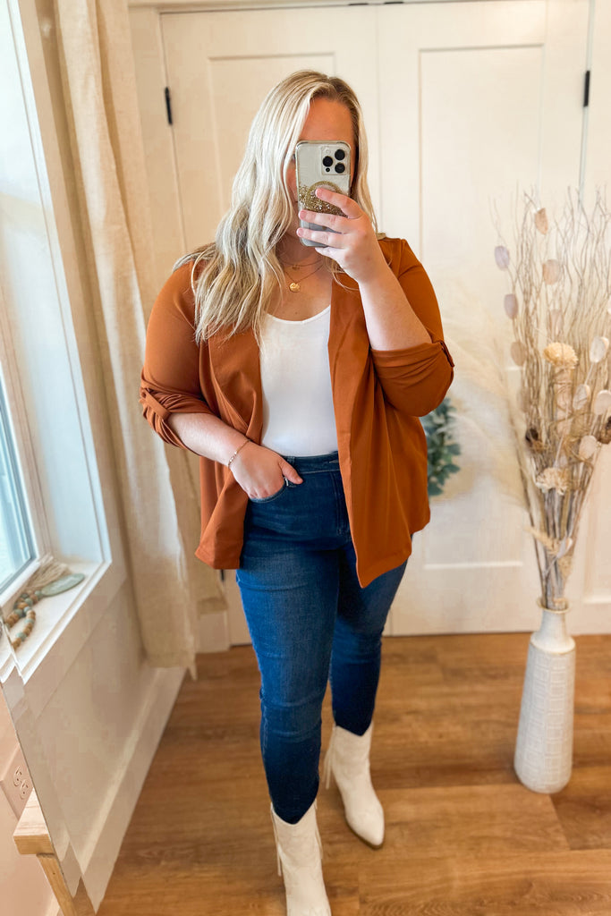 Chester Long Sleeve Solid Color Boyfriend Blazer - Be You Boutique