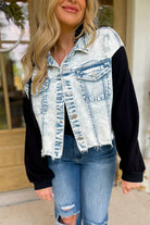 Risen Winona Oversized Black Sleeve Crop Hoodie Jacket [1-3XL] - Be You Boutique