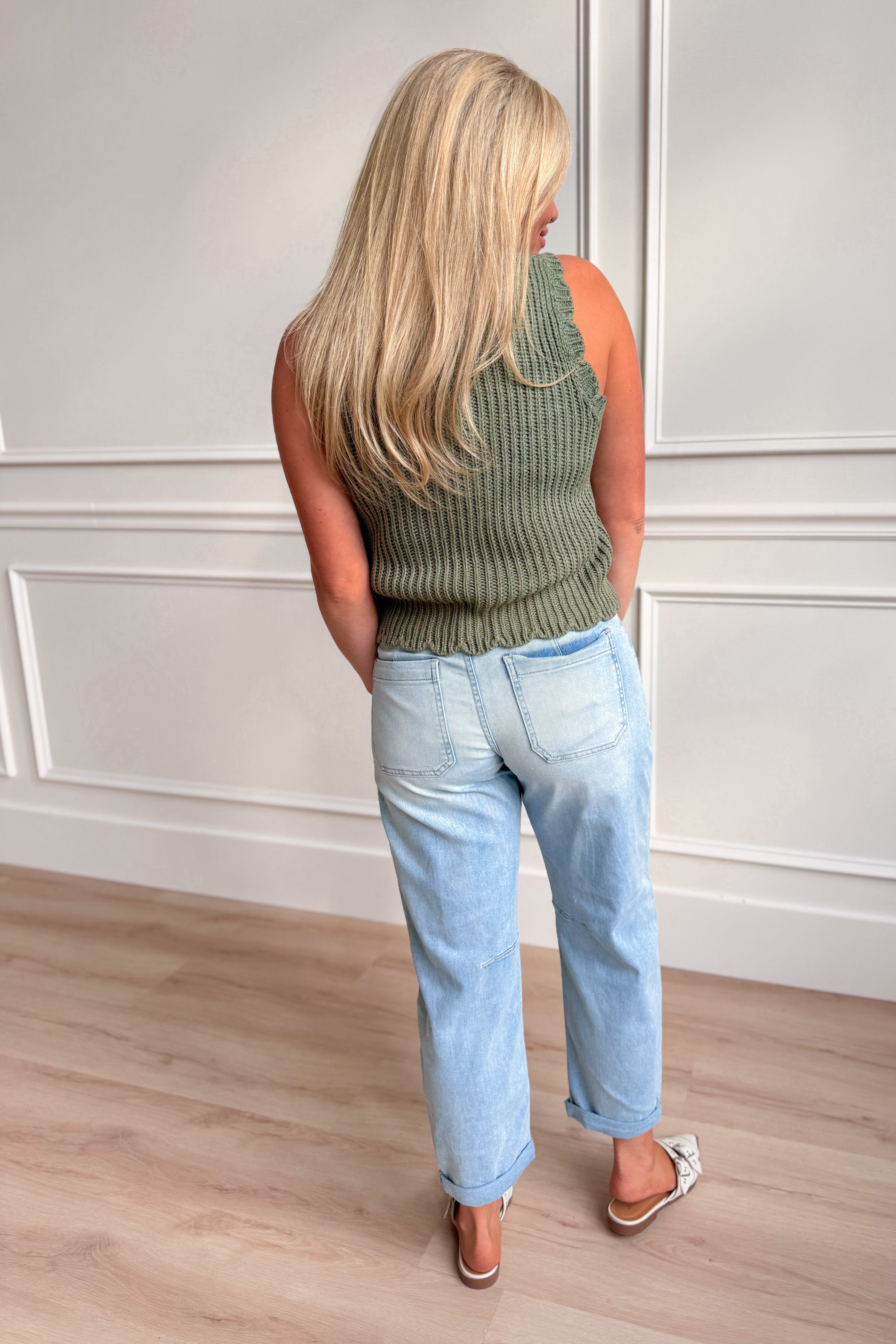 Linda Flower Knit Sweater Vest - Be You Boutique