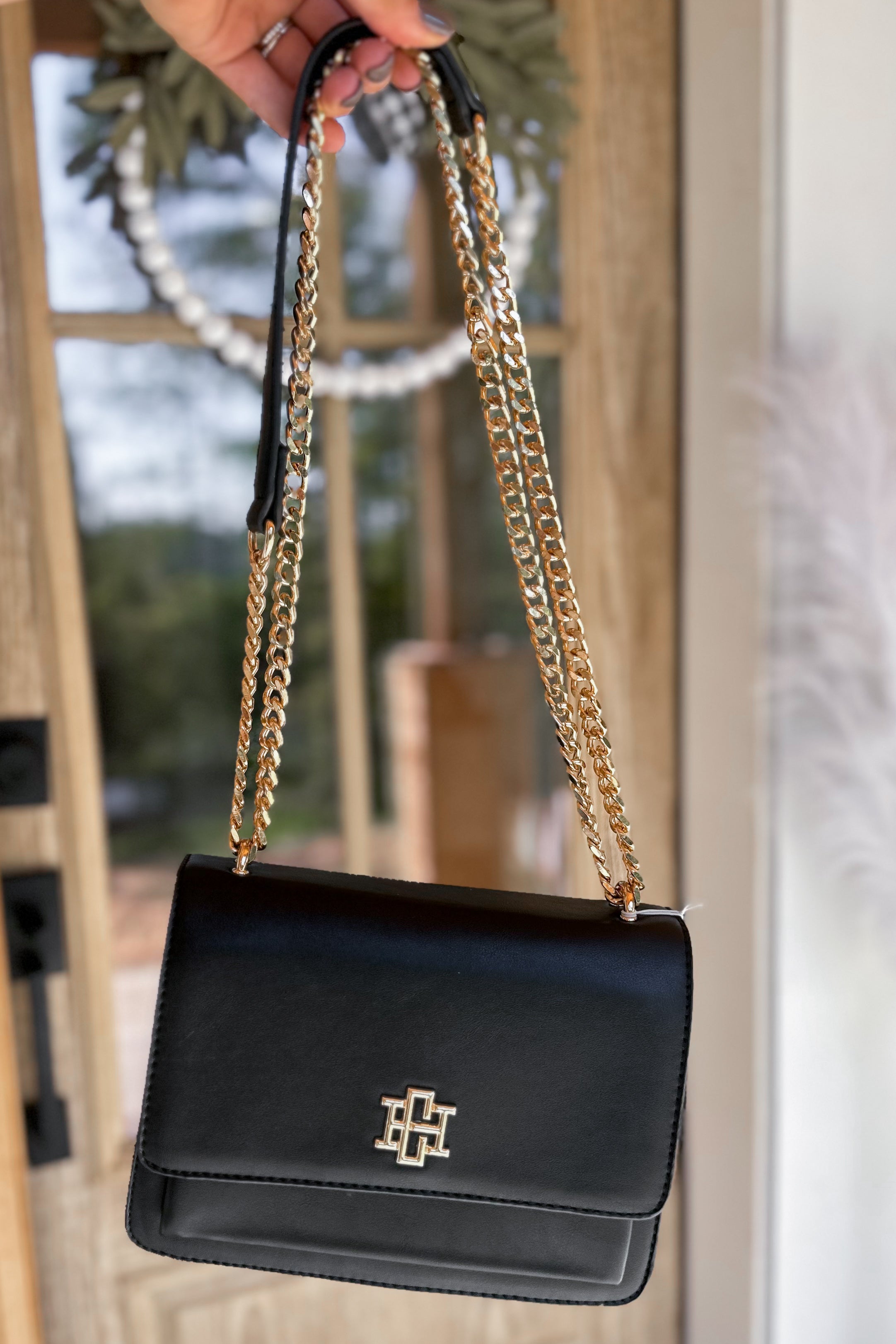 Caroline Hill Ibiza Small Pouch Black Nylon