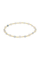Enewton Aquamarine 4mm Pearl Sincerity Bracelet featuring aquamarine beads and pearls on a delicate jewelry strand.