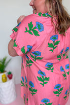 Janie Floral Flutter Sleeve Dress - Be You Boutique