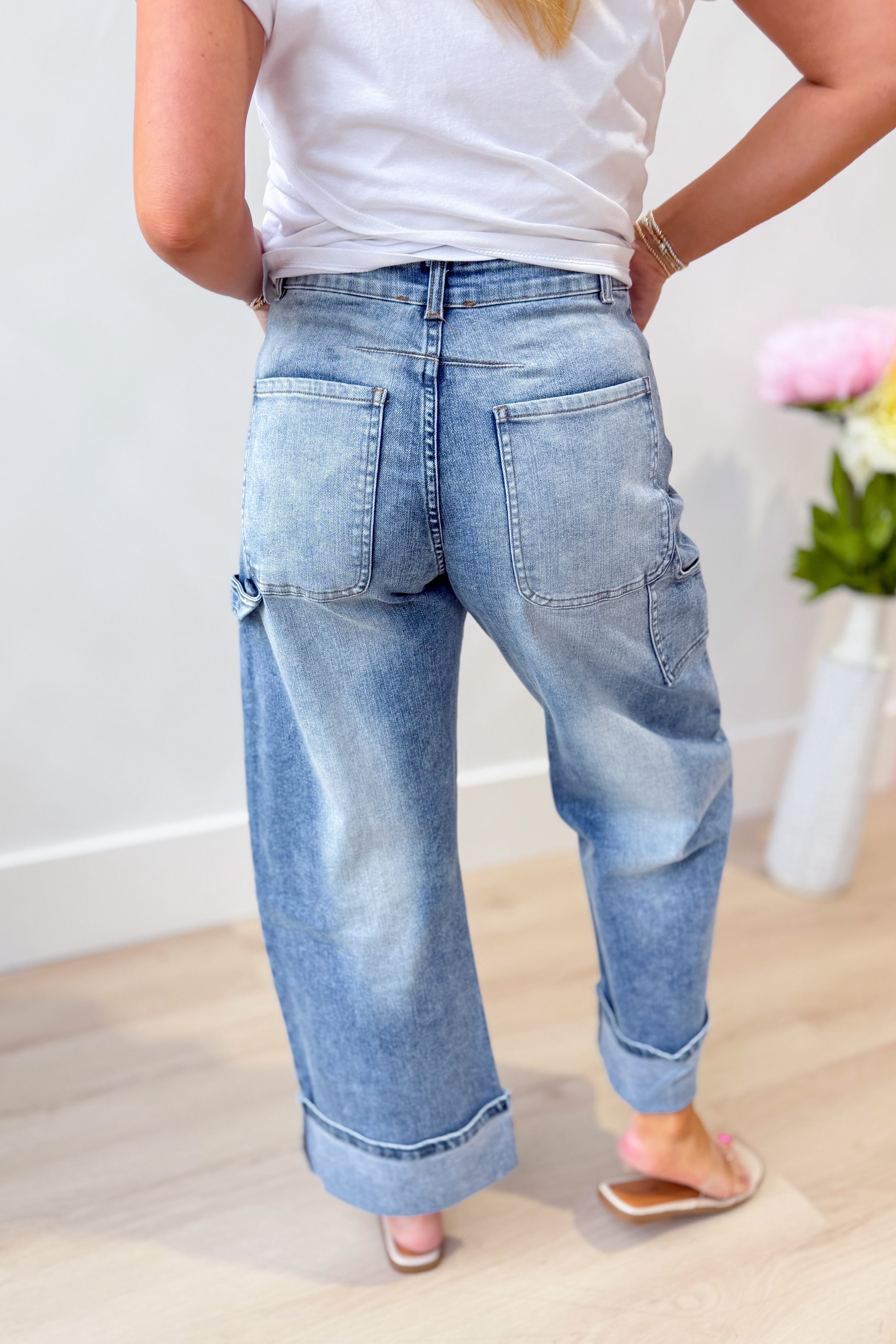 EE:SOME Noelle Rolled Up Hem Jean from 147 Novelty Jeans collection, showcasing classic denim with stylish rolled cuffs.