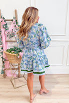 Bindy Contrasted Binding Floral Dress - Be You Boutique