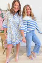 Sadie Floral Flutter Sleeve Dress - Be You Boutique