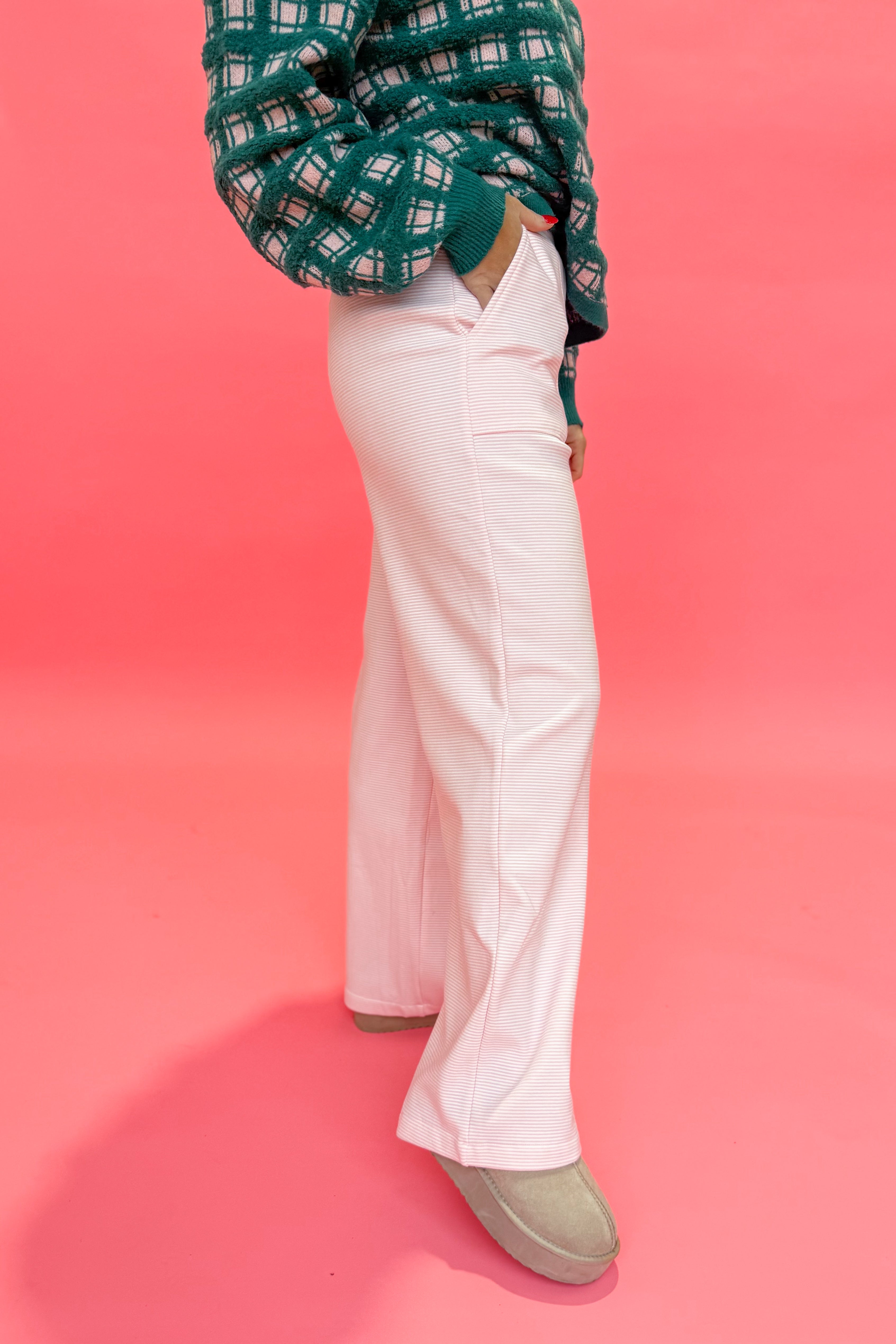 Ella Striped Wide Leg Pant - Be You Boutique