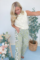 Ari Floral Colorblock Pants - Be You Boutique