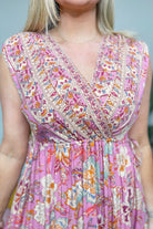Diane Wrapped V-Neck Line Maxi Dress - Be You Boutique