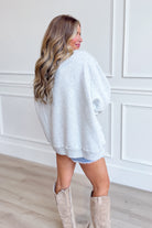 Bucket List TN Mock Embroidered Sweatshirt with graphic design, featuring embroidered details on a casual 137 graphic sweatshirt.