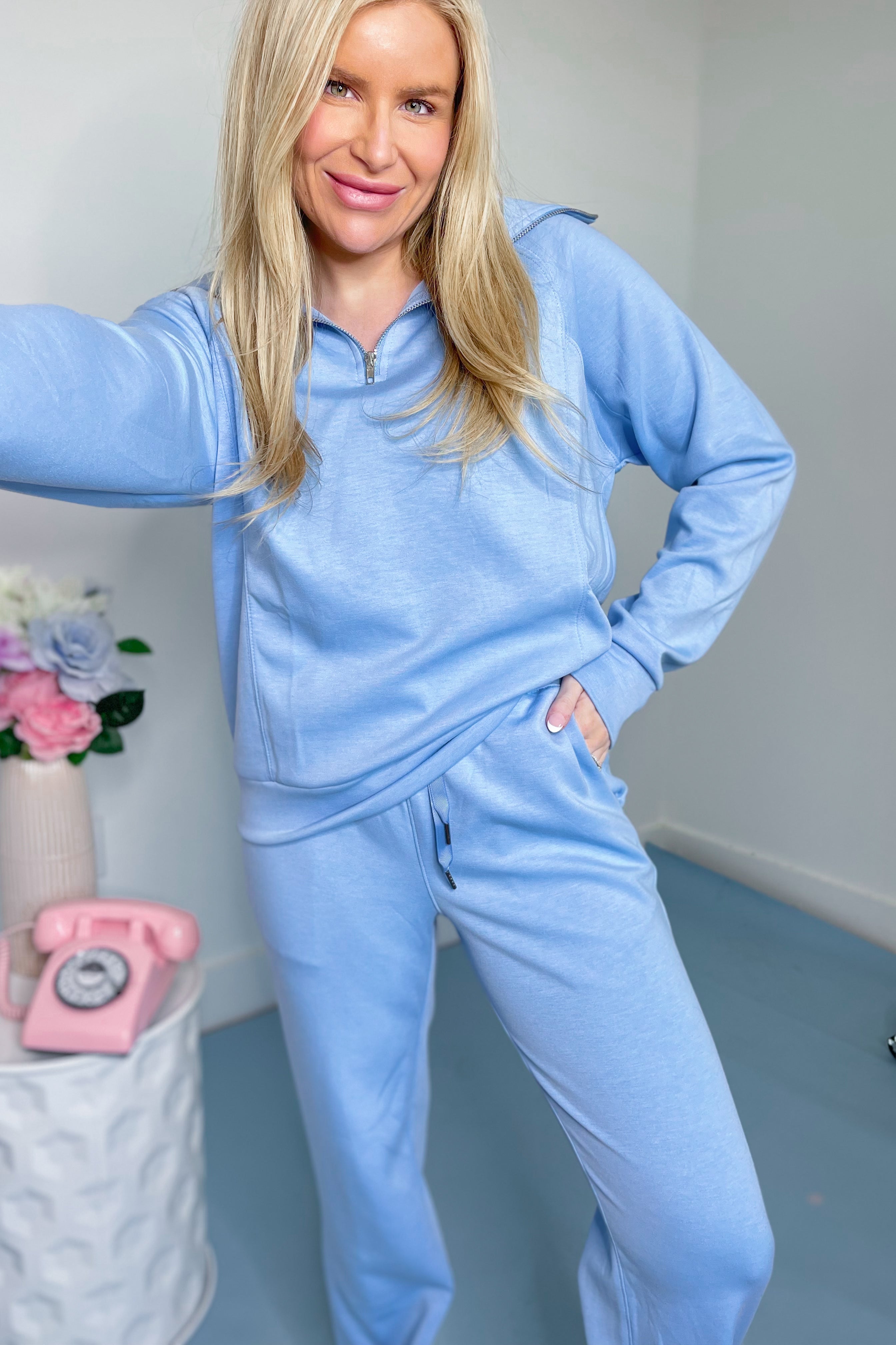 Hamptons Two Piece Long Sleeve Travel Set - Be You Boutique