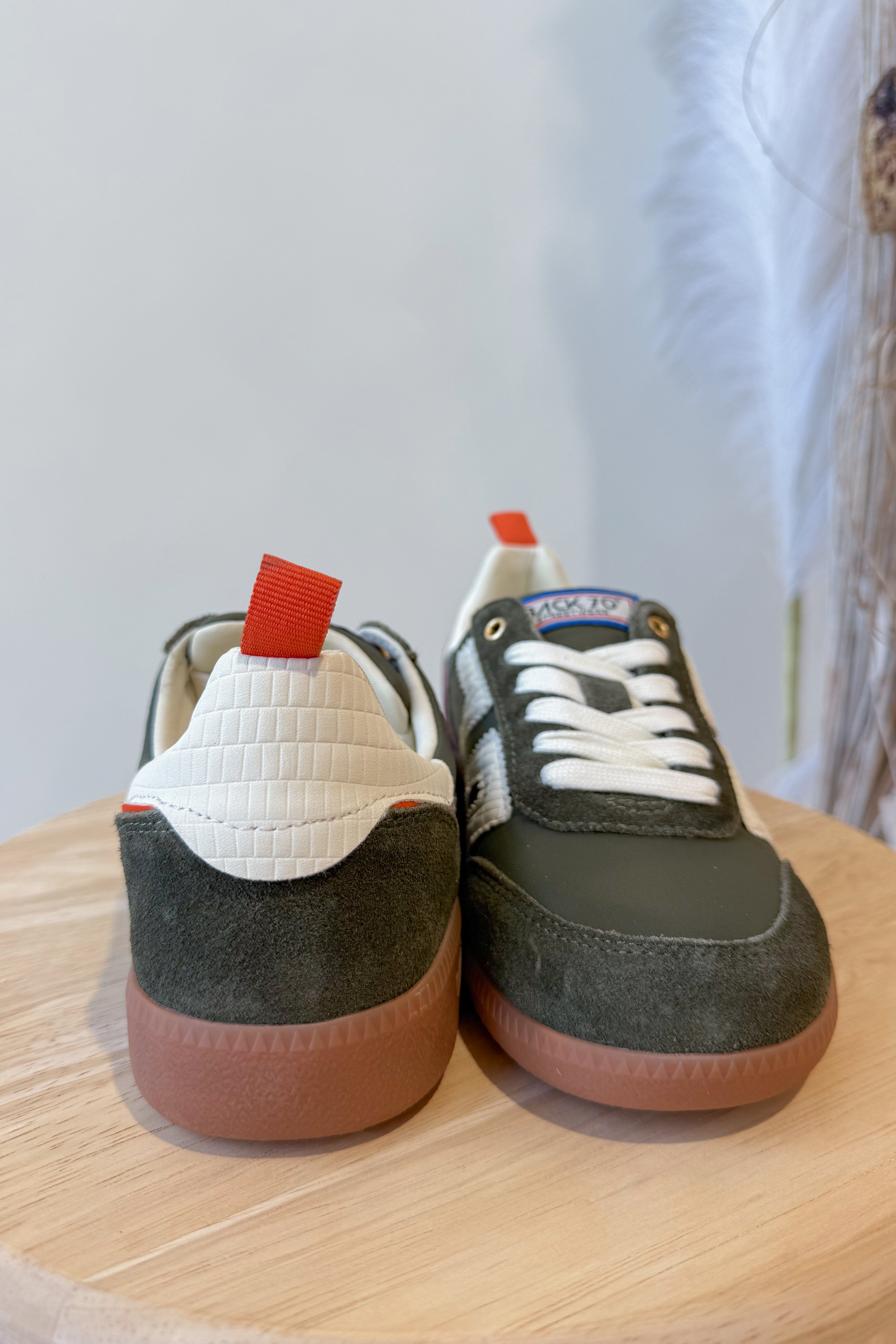 BACK70 Ghost Sneakers in Olive Orange - Be You Boutique