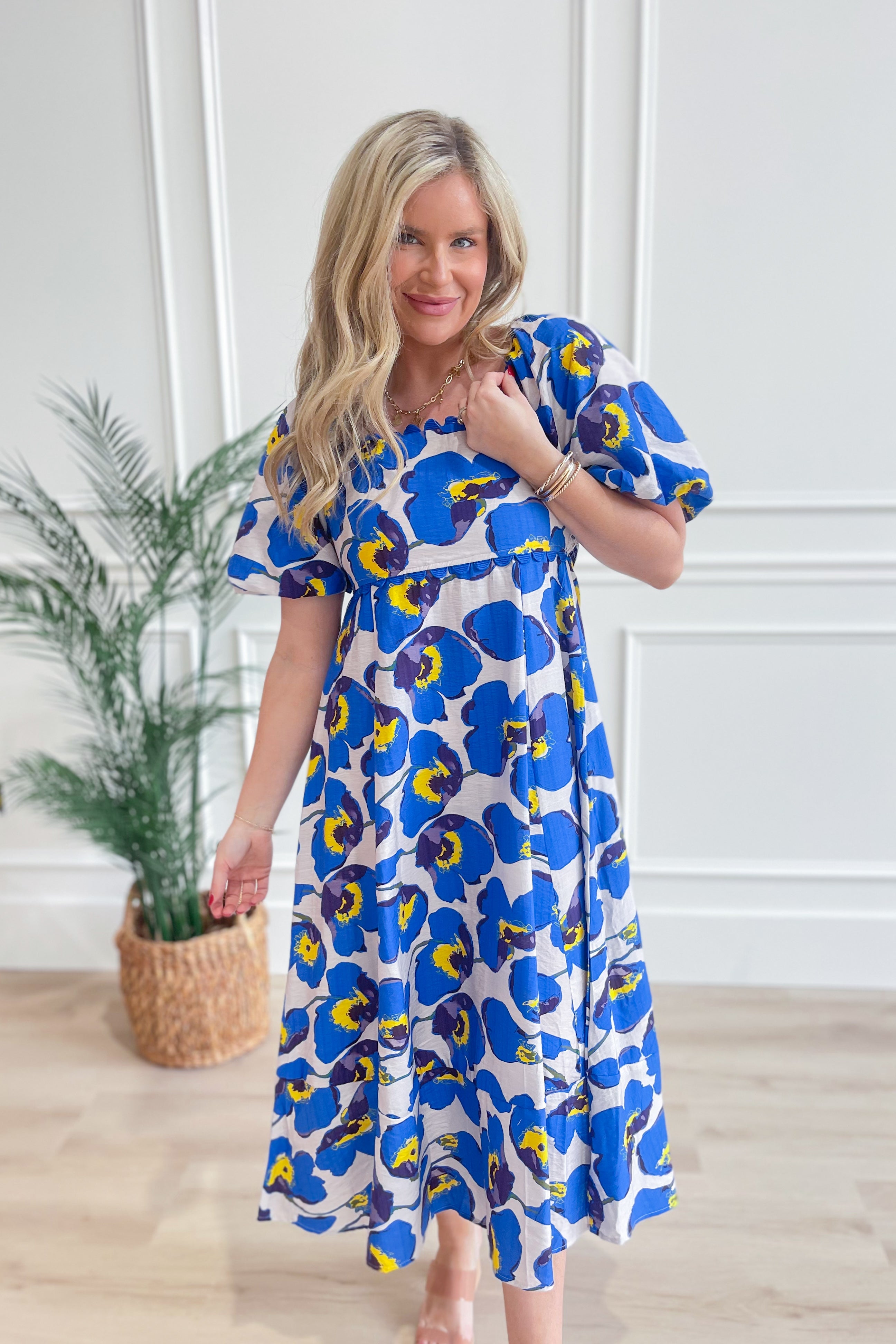 Nancy Living Floral Dress - Be You Boutique
