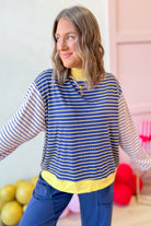 Linus Striped Multi Color Top - Be You Boutique