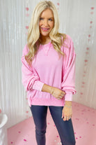 Malibu Thermal Knit Mineral Washed Long Sleeve Top - Be You Boutique