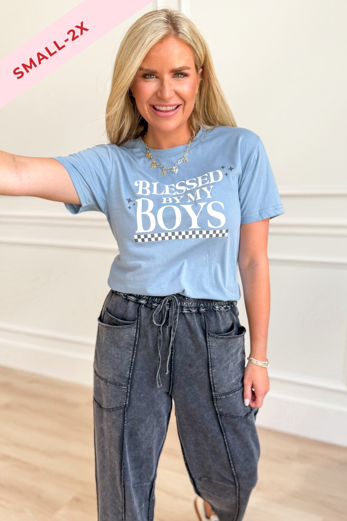 Blessed By My Boys Graphic T-Shirt - Be You Boutique