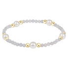 Enewton 6mm aquamarine pearl gold bracelet featuring aquamarine and gold beads on a delicate jewelry strand.