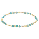 Enewton Amazonite gold joy gem bracelet featuring vibrant blue-green Amazonite stones and gold accents.