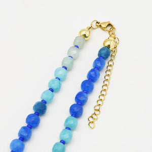 Treasure Jewels Colorful Treasure Blue Gemstone Necklace - Be You Boutique