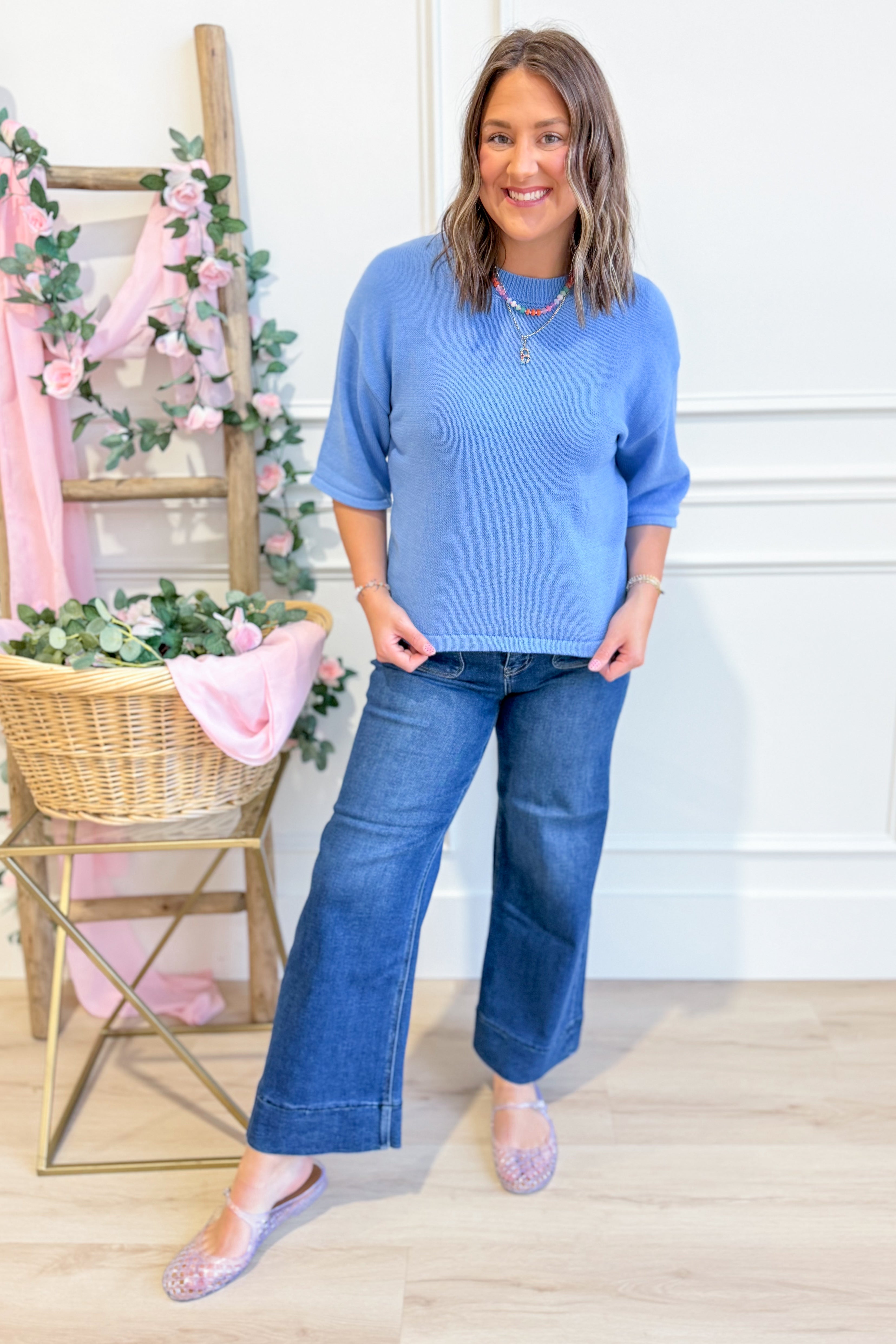 Kayla Basic Sweater Knit Top - Be You Boutique