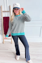 Bethany Striped Long Sleeve Top - Be You Boutique