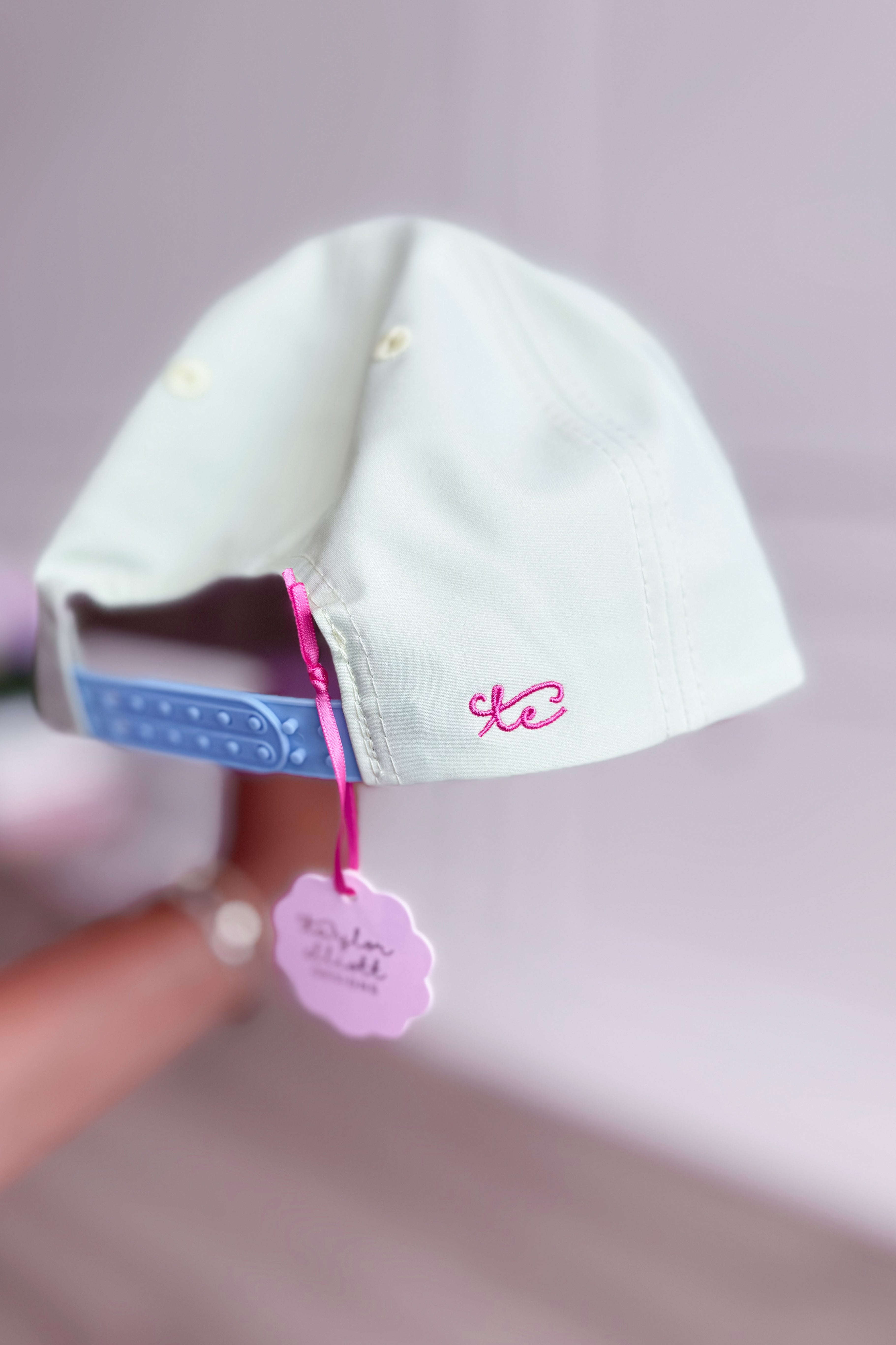 Taylor Elliot Designs Give God Glory baseball hat with embroidered text, casual curved brim, and adjustable strap.