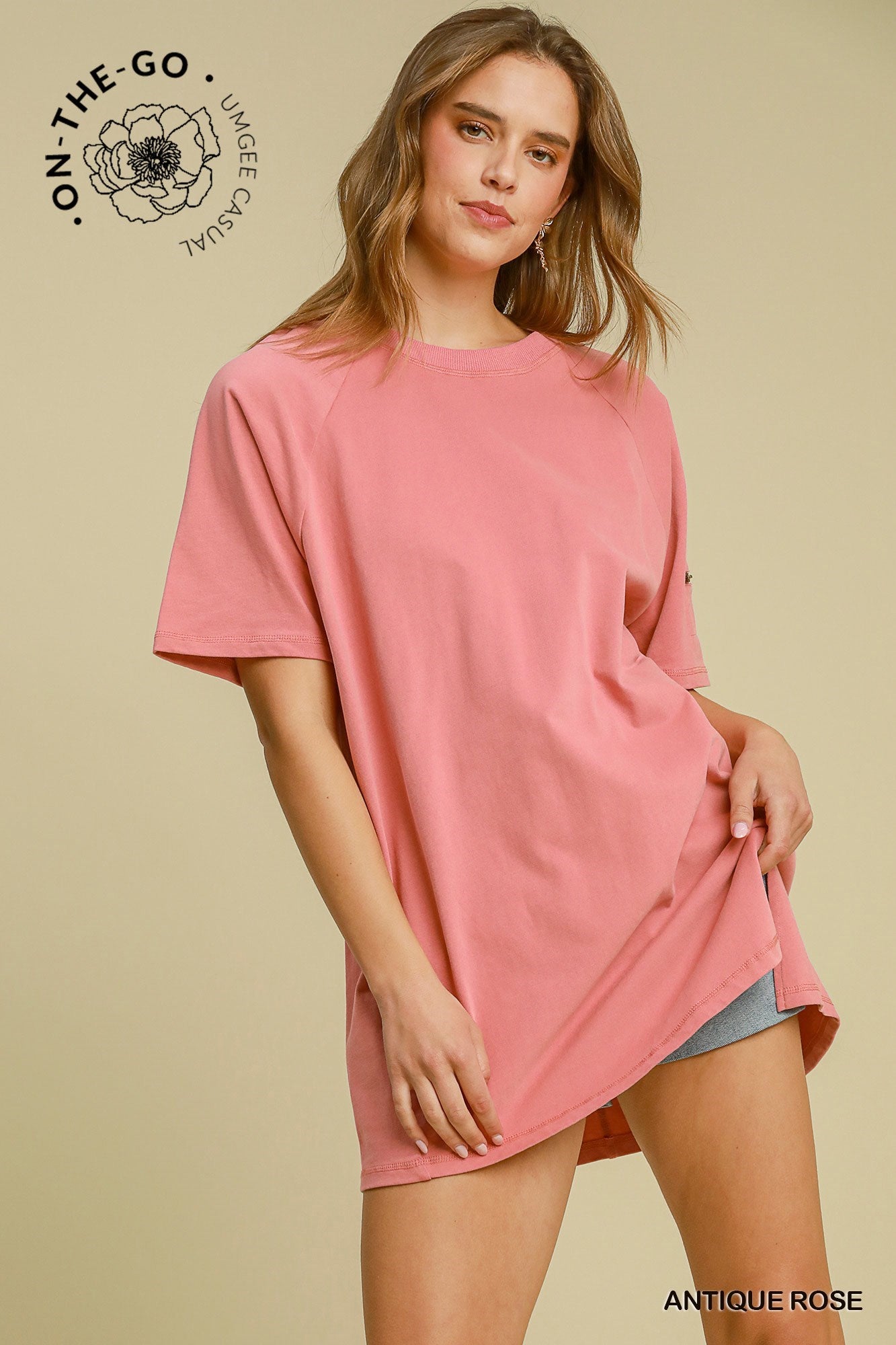 Sandy Raglan Sleeve T-Shirt Top - Be You Boutique