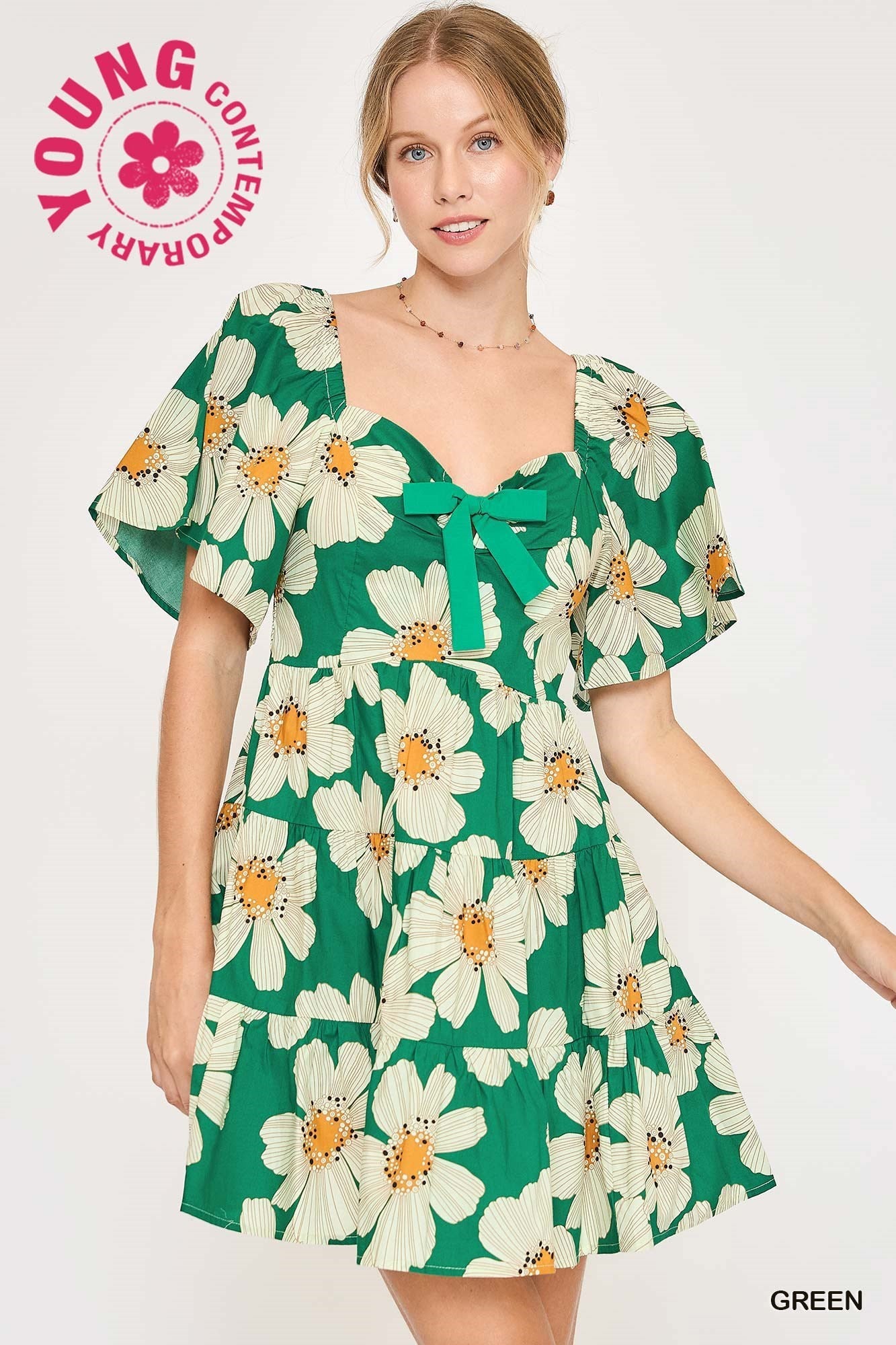 Ella Daisy Print Dress - Be You Boutique