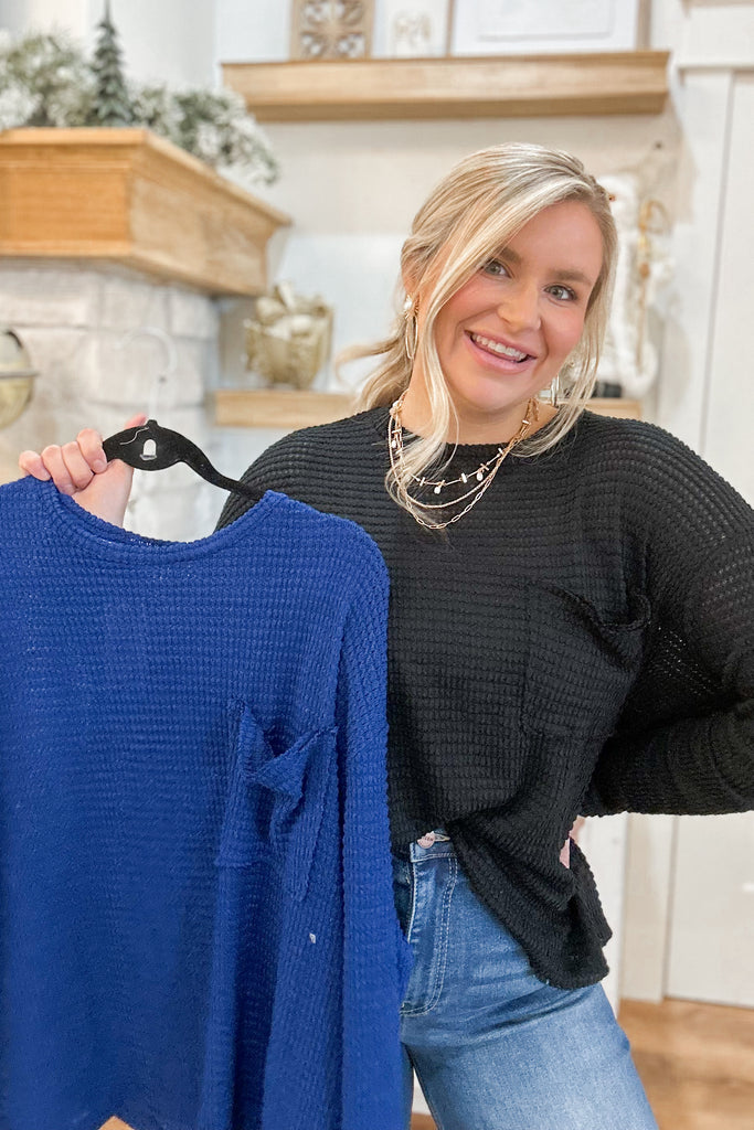 Heidi Drop Shoulder Boat Neck Jacquard Sweater Top - Be You Boutique