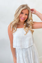 Brady Woven Sleeveless Top - Be You Boutique