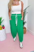 Zoe Drawstring Wide Leg Pant - Be You Boutique