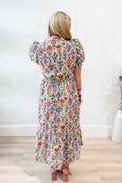 Nancy Charming Printed Midi Dress - Be You Boutique