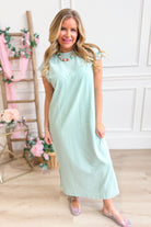 Cora Striped Knit Midi Dress - Be You Boutique