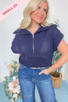 Sheila Collared Drop Shoulder Sweater Top - Be You Boutique