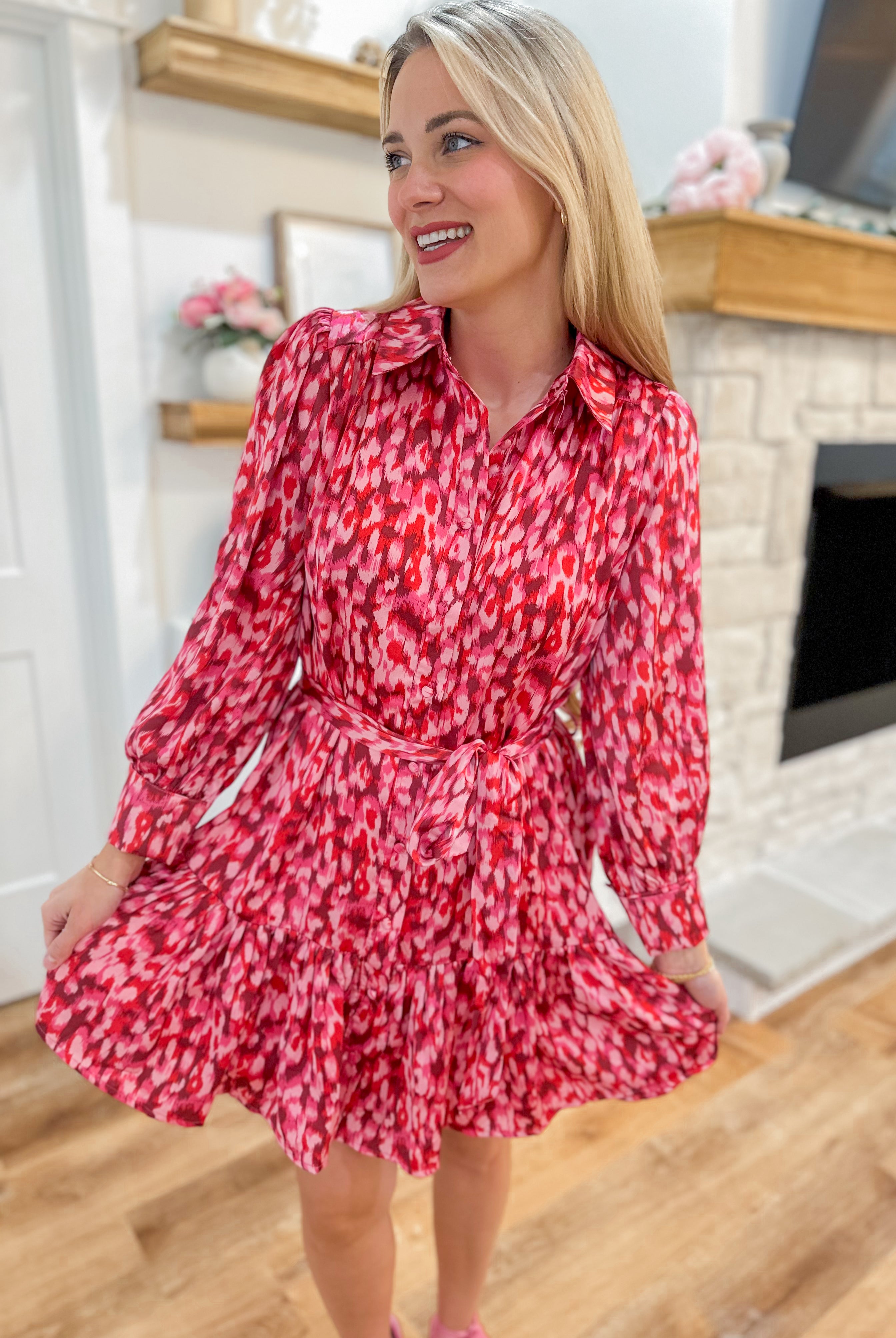 Barry Floral Print Long Sleeve Dress - Be You Boutique