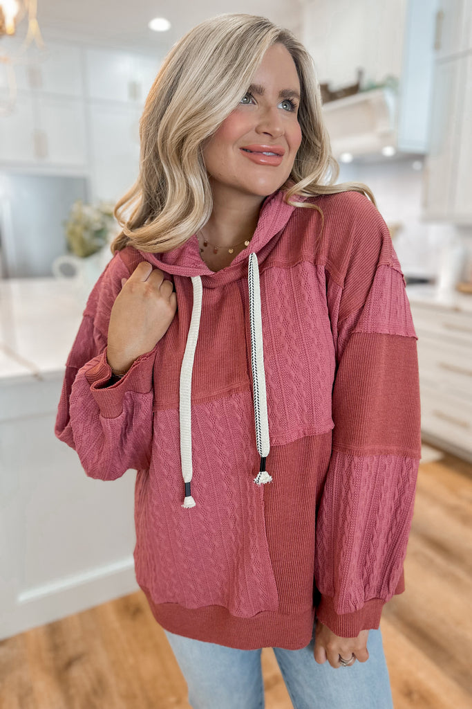 Lordes Balloon Sleeve Knit Top Hoodie - Be You Boutique